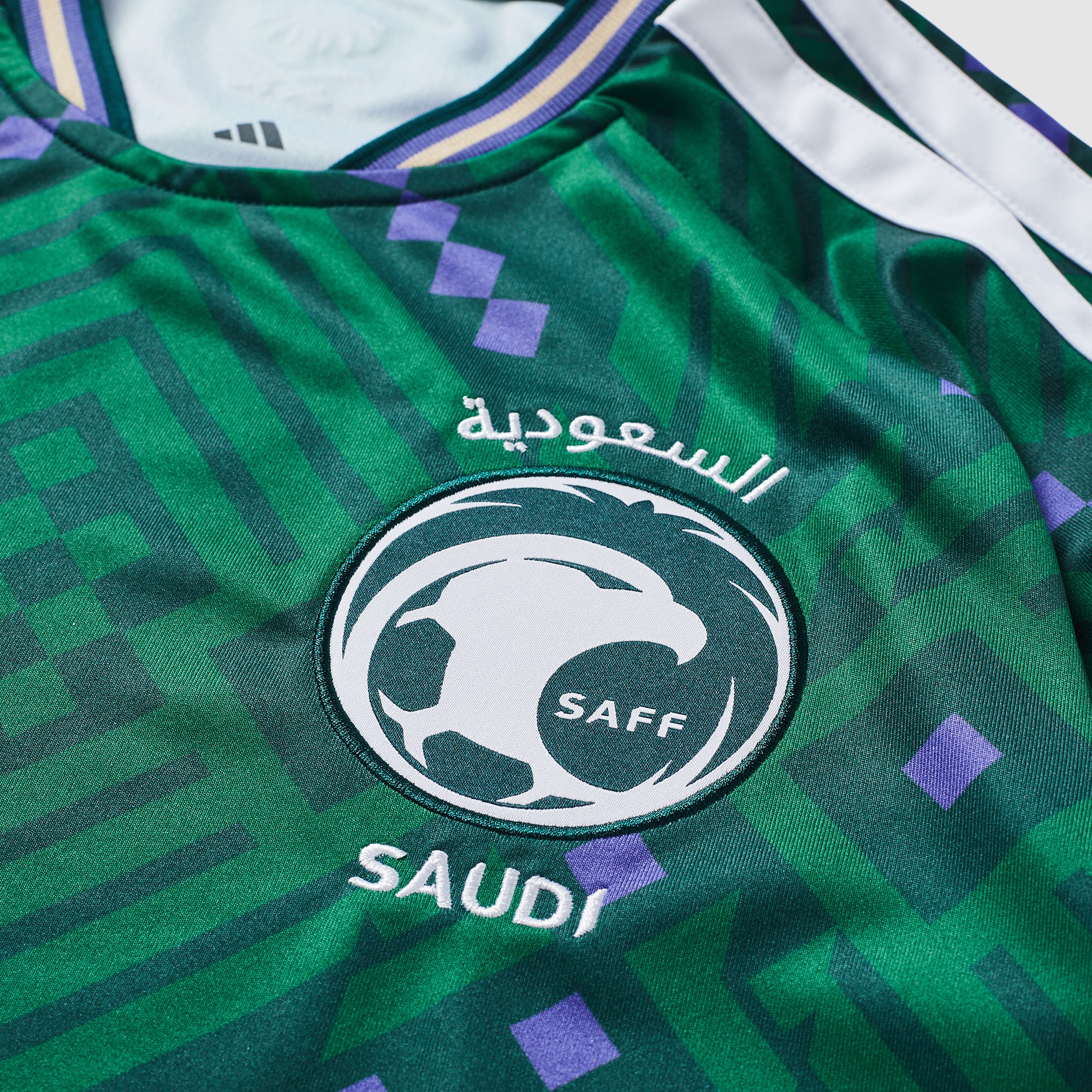 adidas Saudi Arabia 2026 Home Jersey - Aurora Ivy/White - Mens