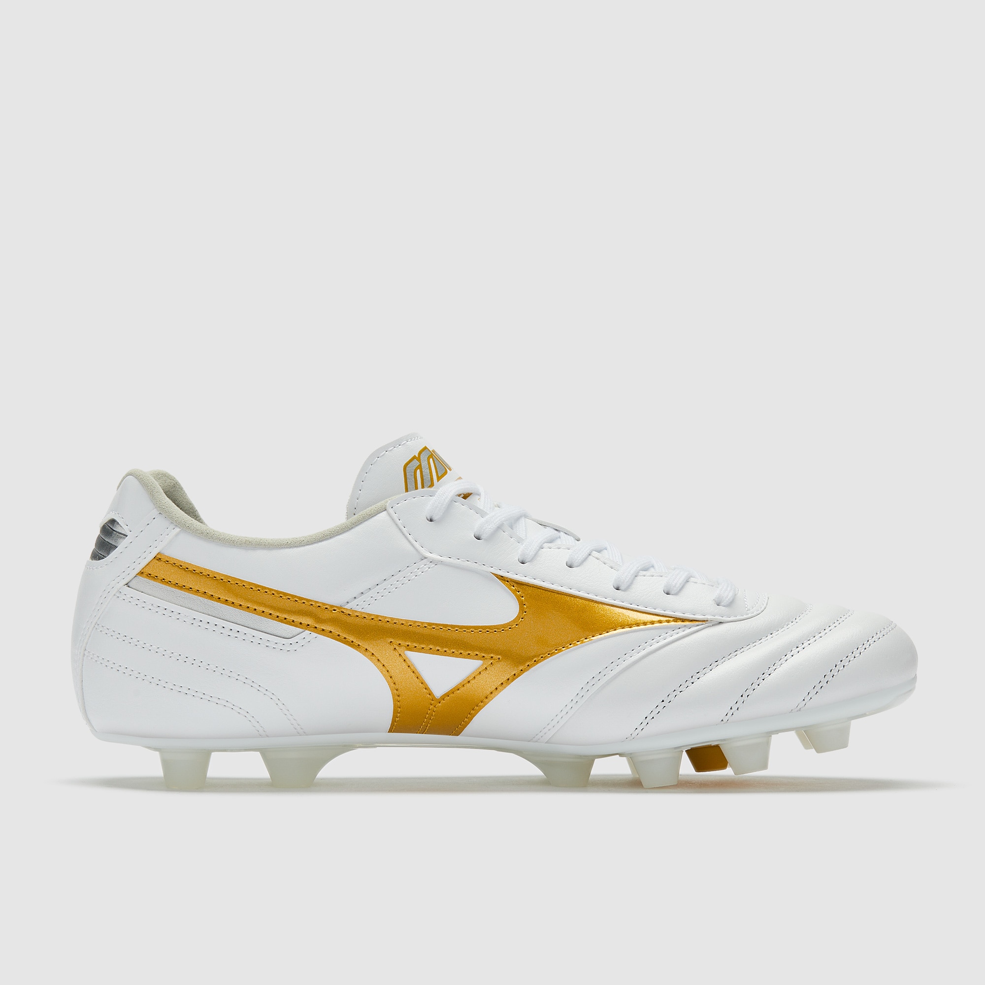 Mizuno Morelia II Pro Firm Ground - White/Football Gold/Galaxy