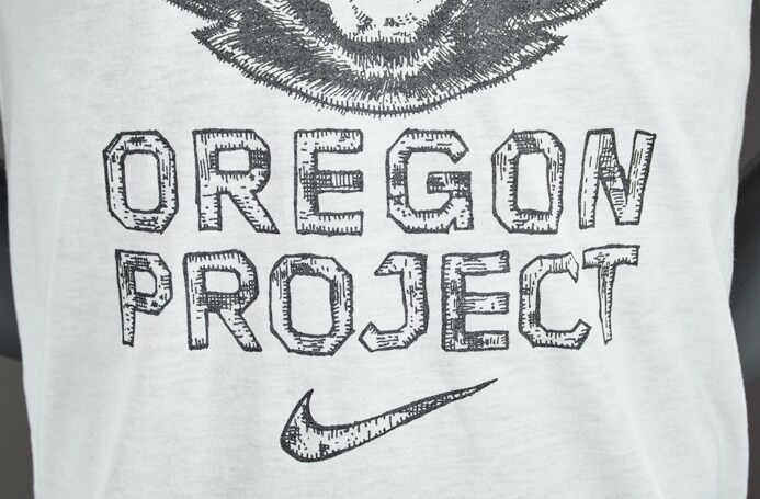 Nike Run P Oregon Project Tee Mens Clothing White Black Pro Direct Running