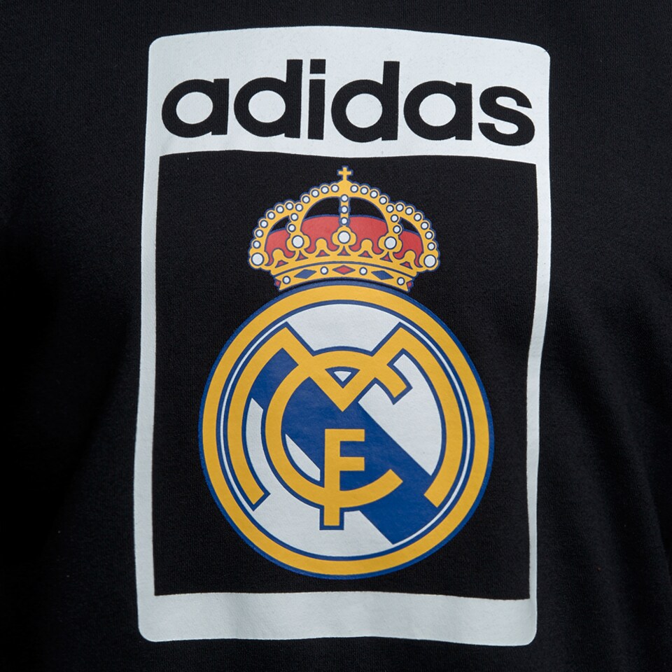 adidas Originals Real Madrid Fleece Hoody - Mens Clothing - Black | Pro ...