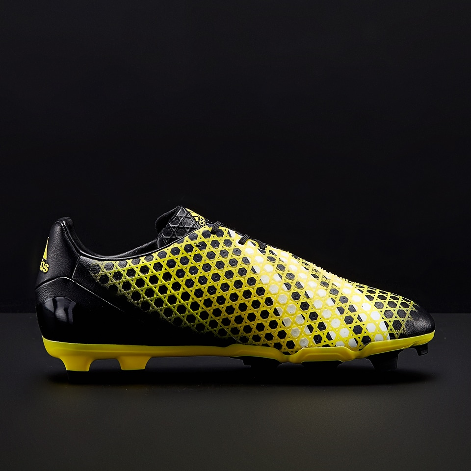 Botas de fútbol adidas Predator Incurza FG - de fútbol - Terrenos Firmes - Negro/Blanco/Amarillo Brillante Pro:Direct