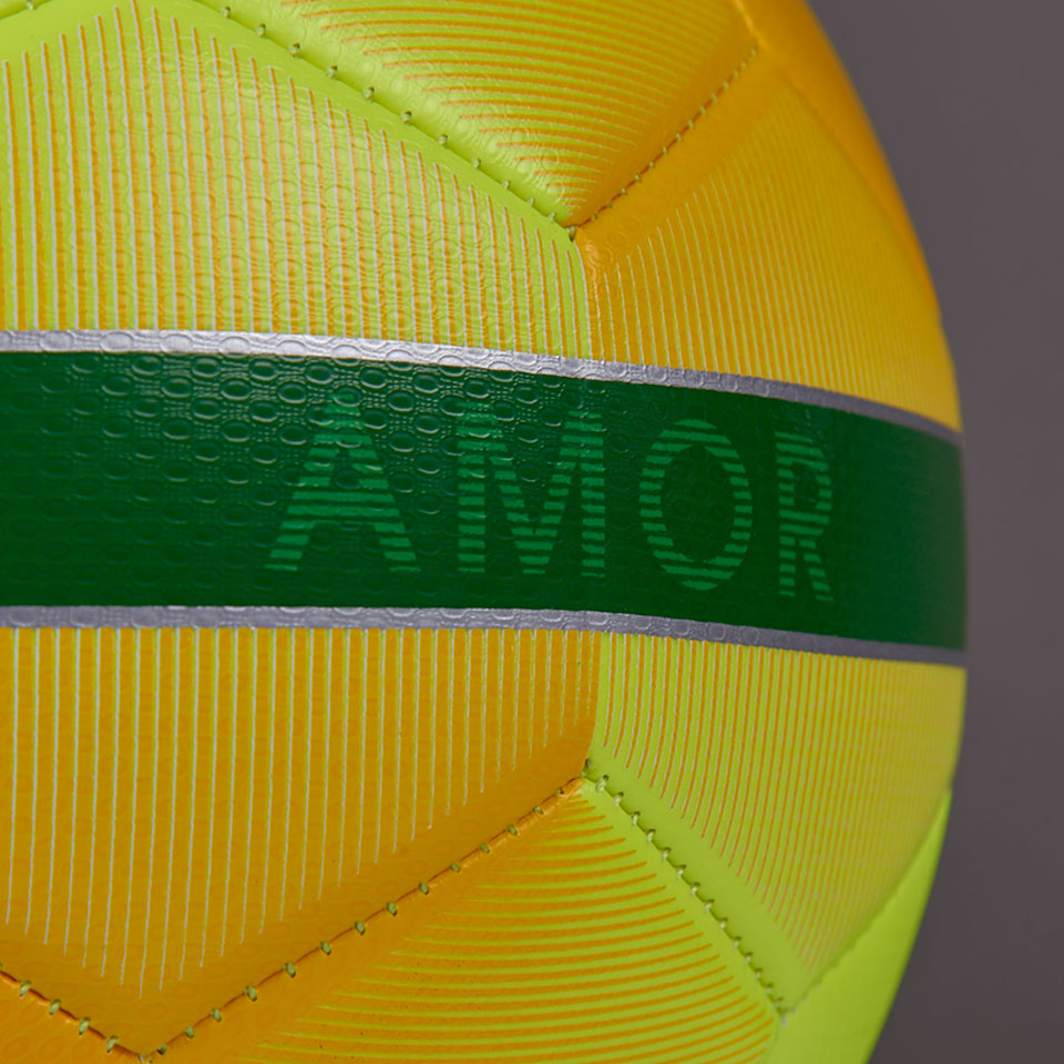 Pallone Da Calcio Icon Sports Taglia 4 – Brasil Verde Giallo, Licenza Ufficiale, Per Svago - copertina
