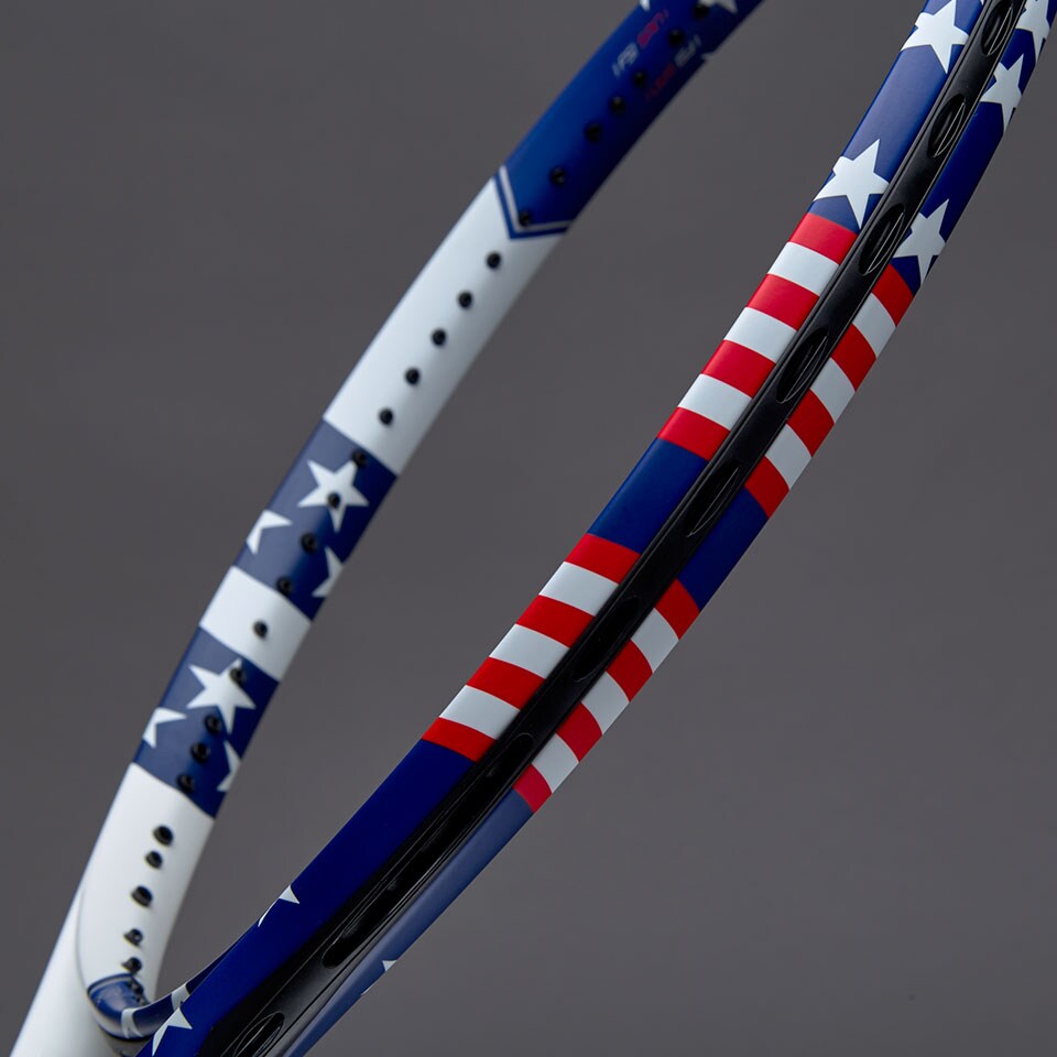 Babolat Pure Aero unstrung Stars Stripes Red White Blue