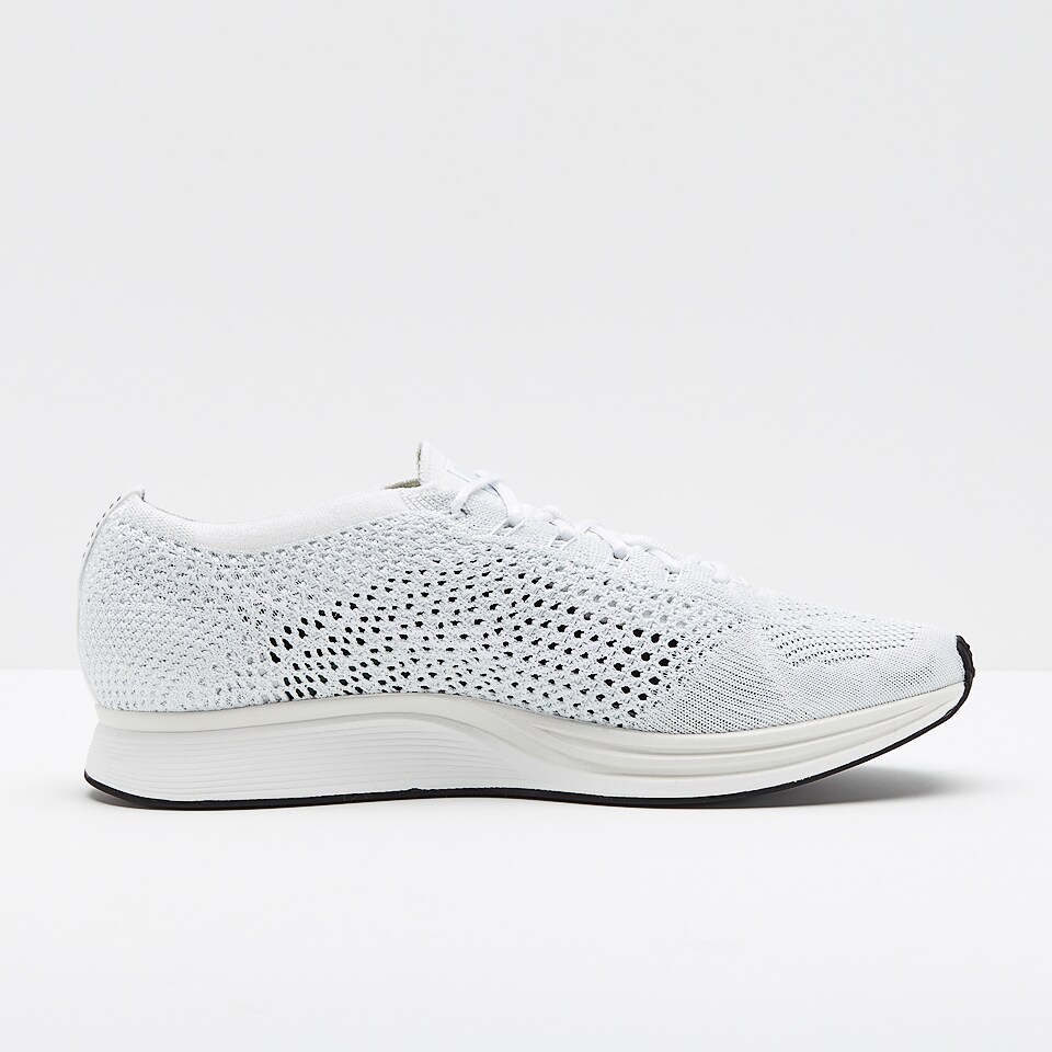 nike flyknit racer all white