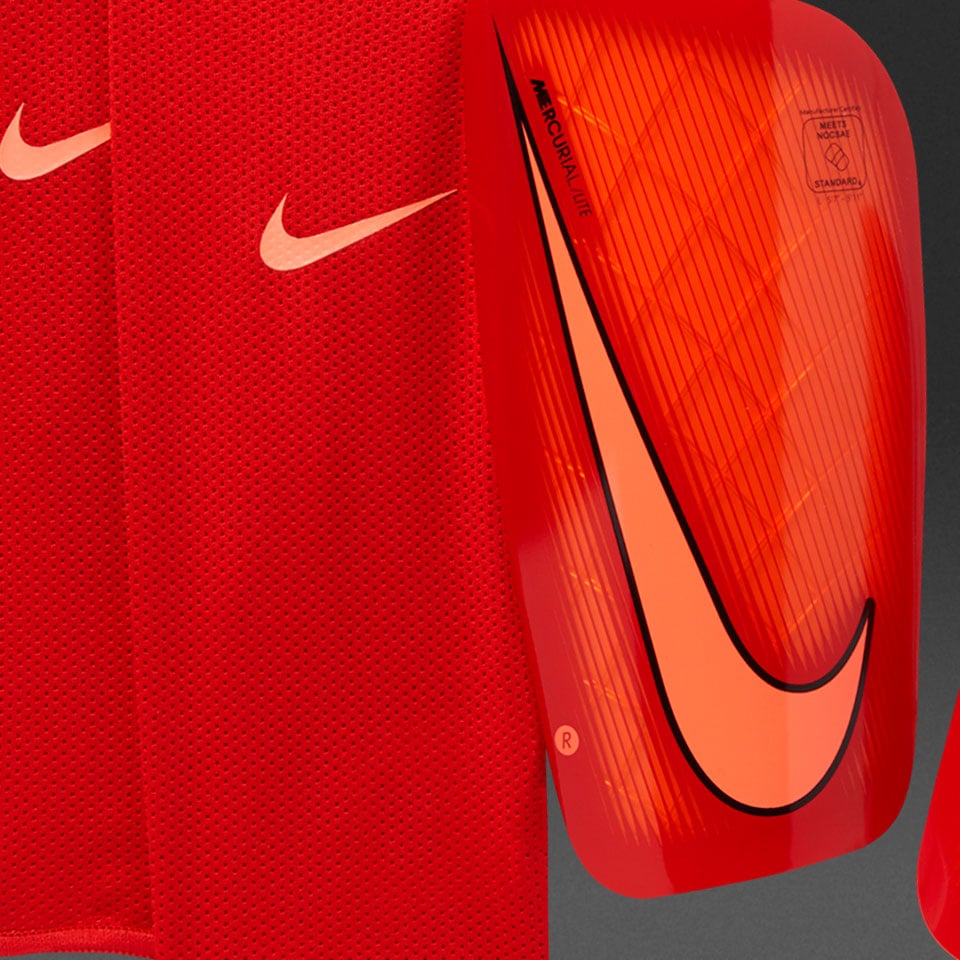 antena romano Distante Espinilleras de futbol- Espinilleras Nike Mercurial Lite - Hyper  Naranja/Rojo/Mango brillante - SP2086-876 | Pro:Direct Soccer
