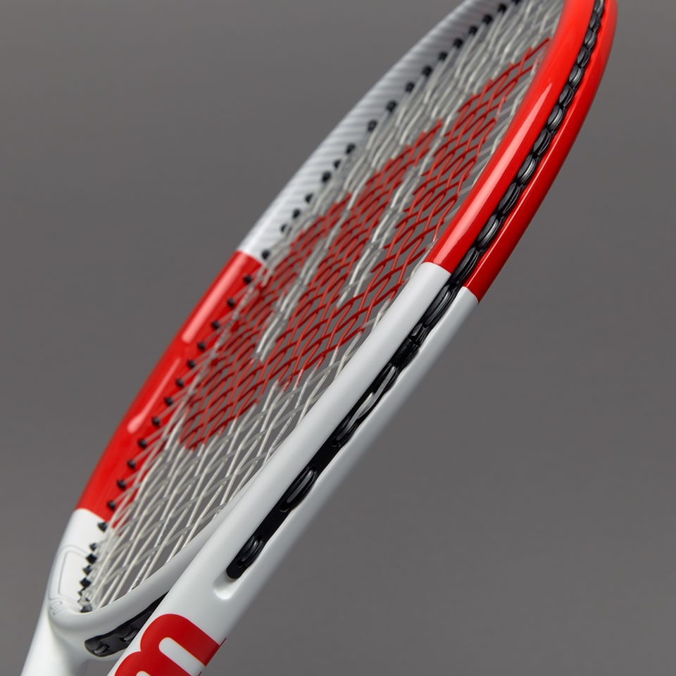 Wilson Six.One Team 95 - White/Red - Mens Rackets