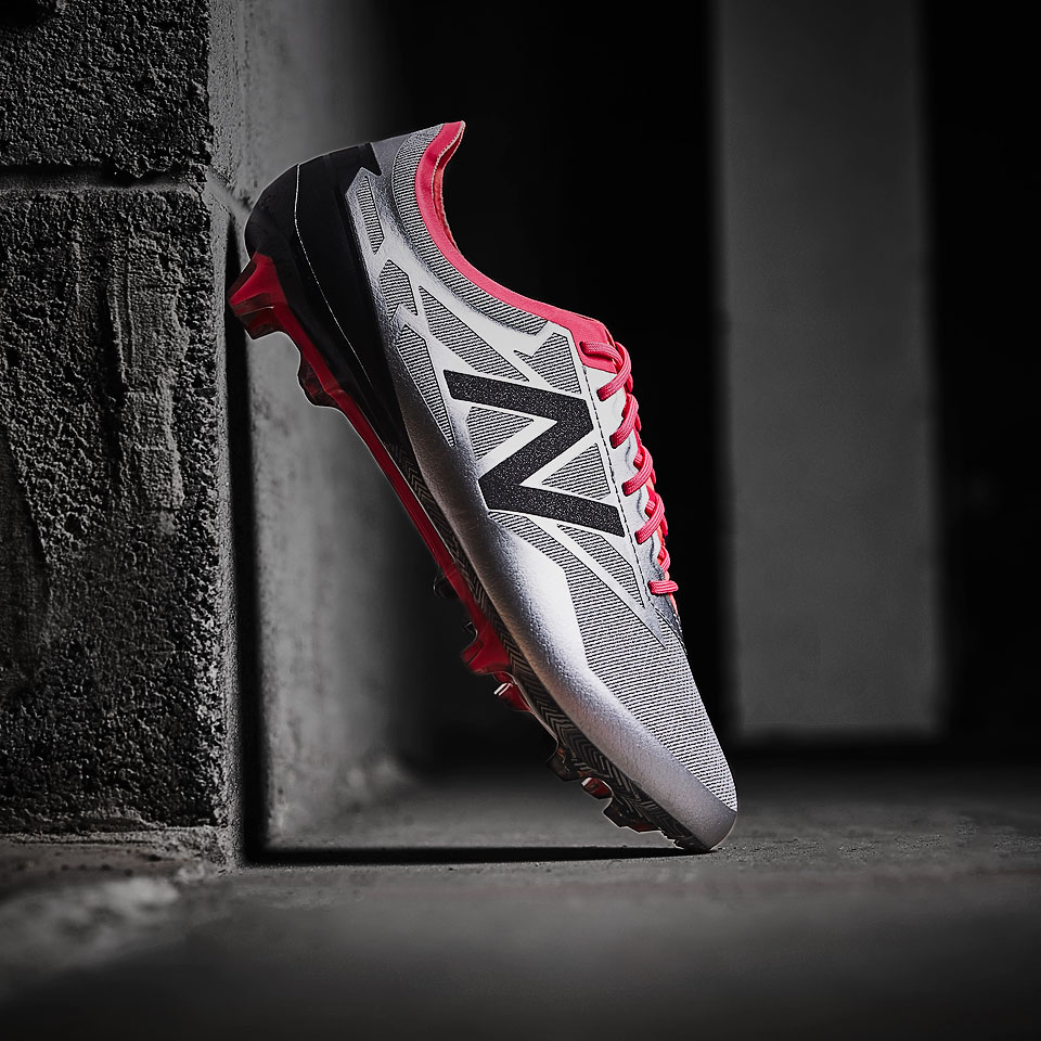 New Balance Furon Flare 3.0 Limited Edition FG - Mens Soccer Cleats - Firm Ground - MSFLFSA3 Silver/Pink