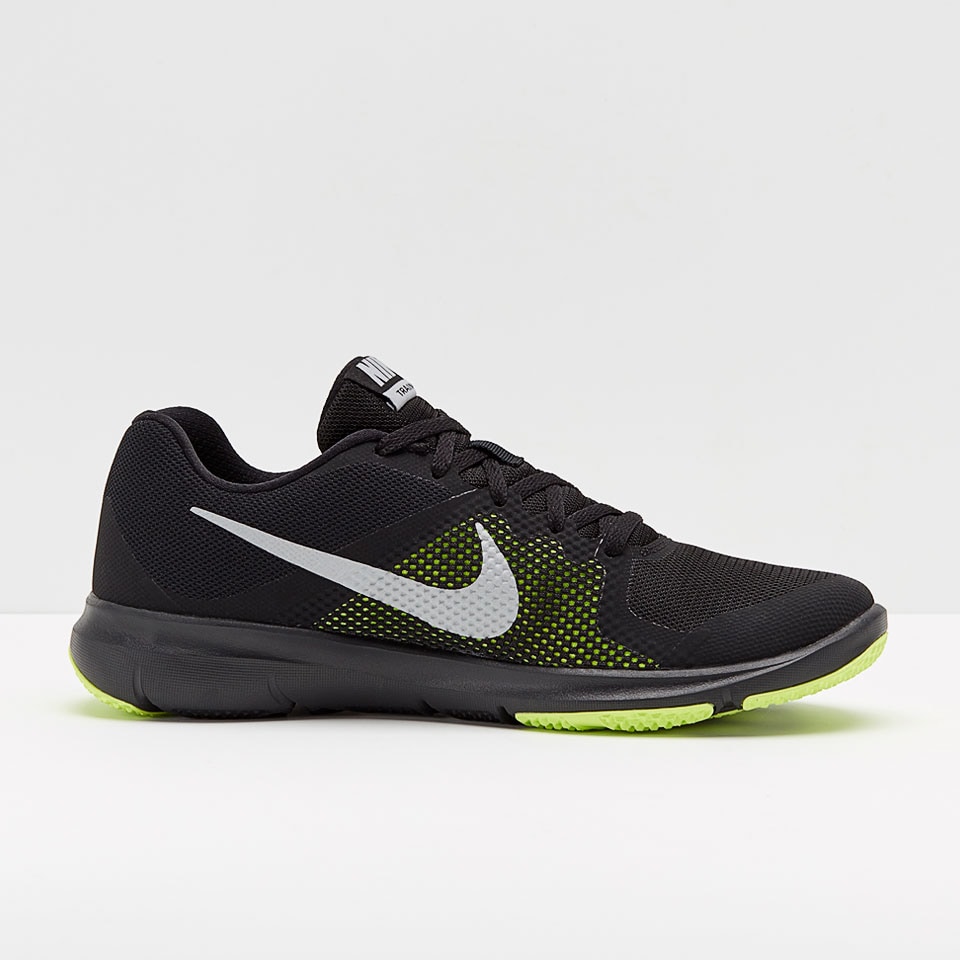 Nike Flex Control Chaussures entrainement Noir Argent Volt 898459 018 Pro Direct Soccer