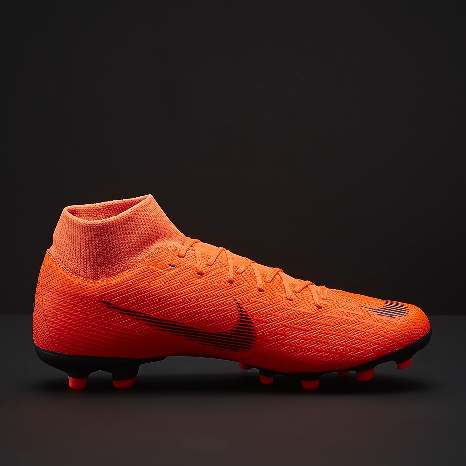 Nike Mercurial Superfly VI Academy FG MG Mens Boots Artificial Grass AH7362 810 Total Orange Black Total Orange Volt Pro Direct Soccer