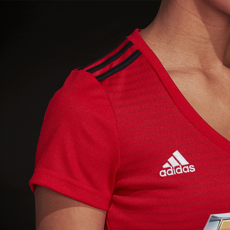 adidas Manchester United Home Jersey - Womens 2018-19 - SoccerPro