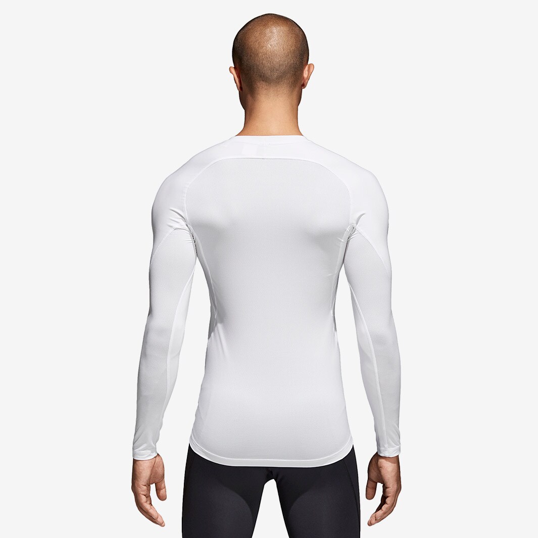 adidas Alpha Skin Sport LST - Mens Base Layer - Compression - White ...