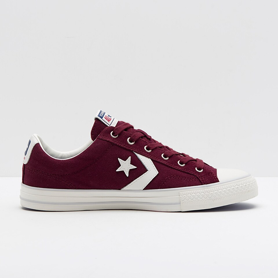 Converse star store player maroon