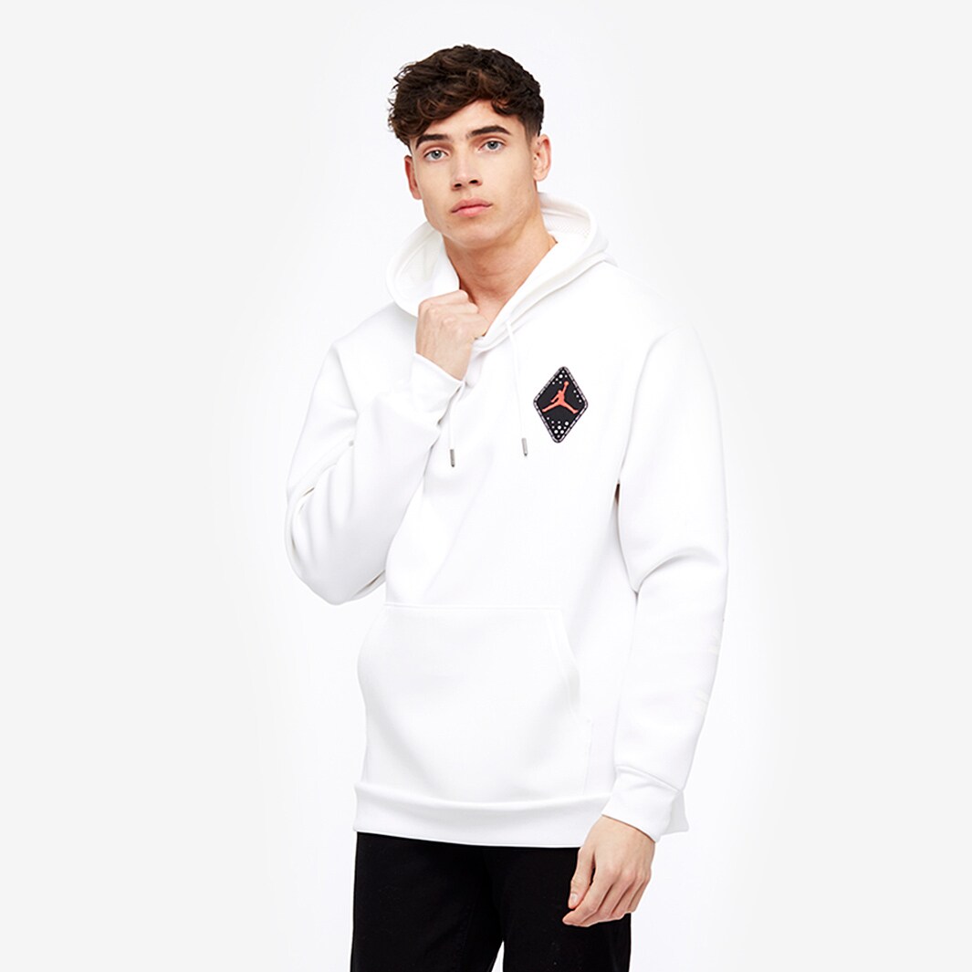 Mens Clothing Jordan Street Logic AJ6 Fleece Hoodie White
