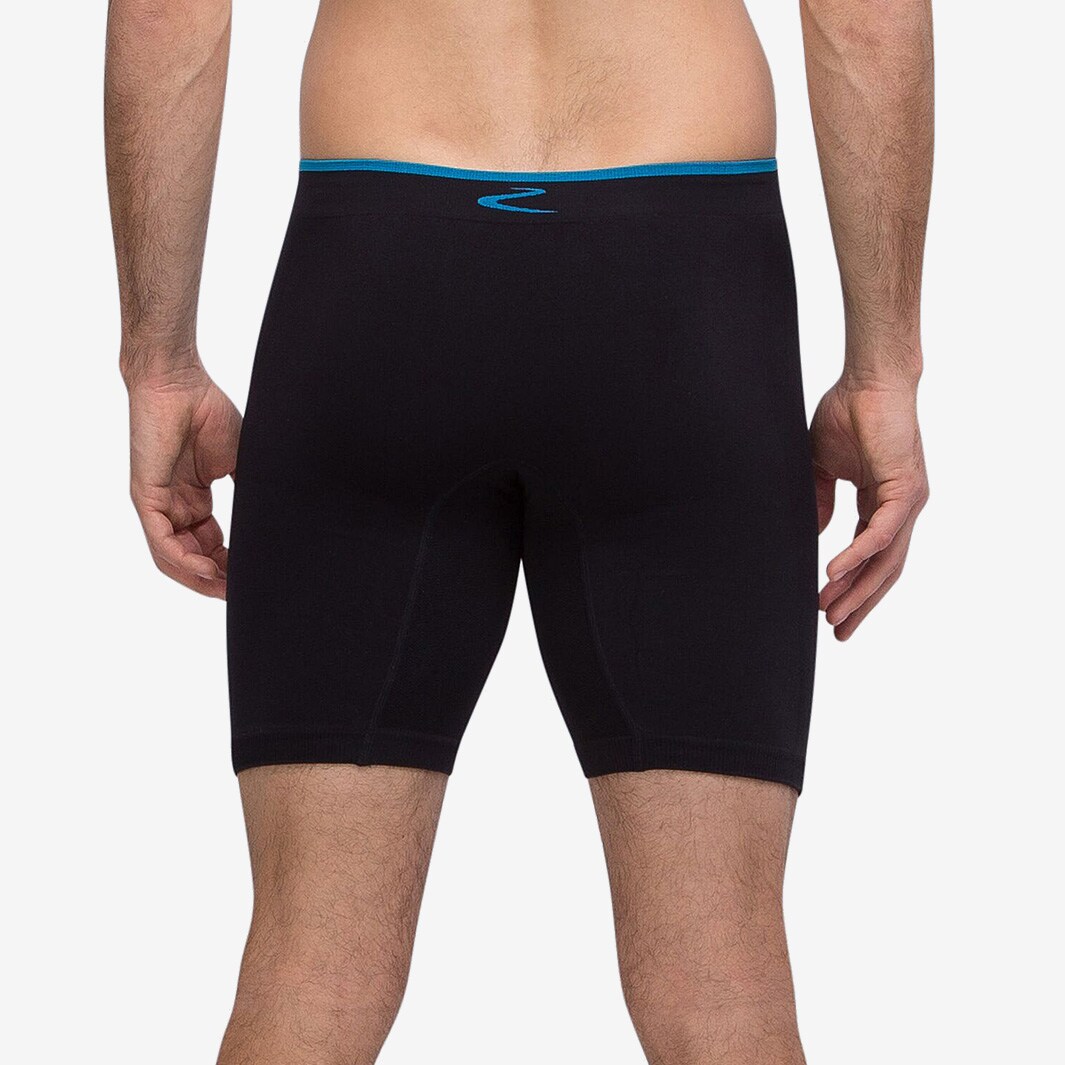Runderwear Mens Long Boxer Black RB0138