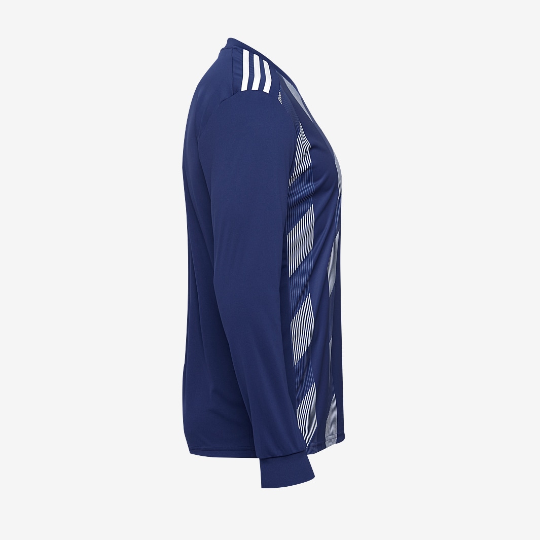 adidas Striped 19 LS Jersey Dark Blue/White Mens Football