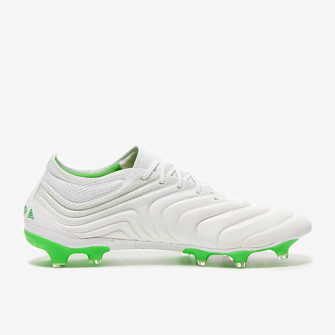 Copa 19.1 FG - White/Solar Lime/White - Firm Ground - Mens Cleats