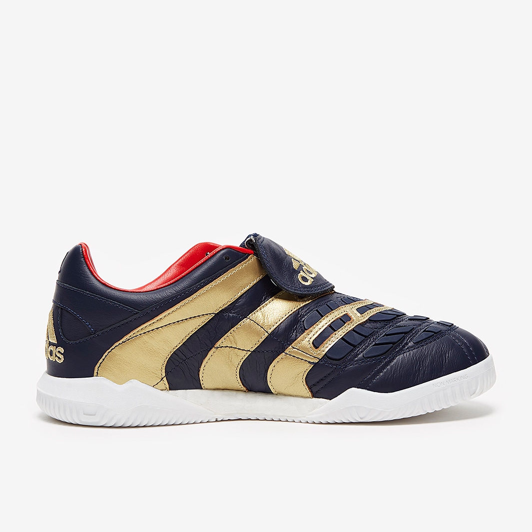 adidas Predator Accelerator TR x Zidane Collegiate Navy Gold Rot StraBe Herren FuBballschuhe Pro Direct Soccer