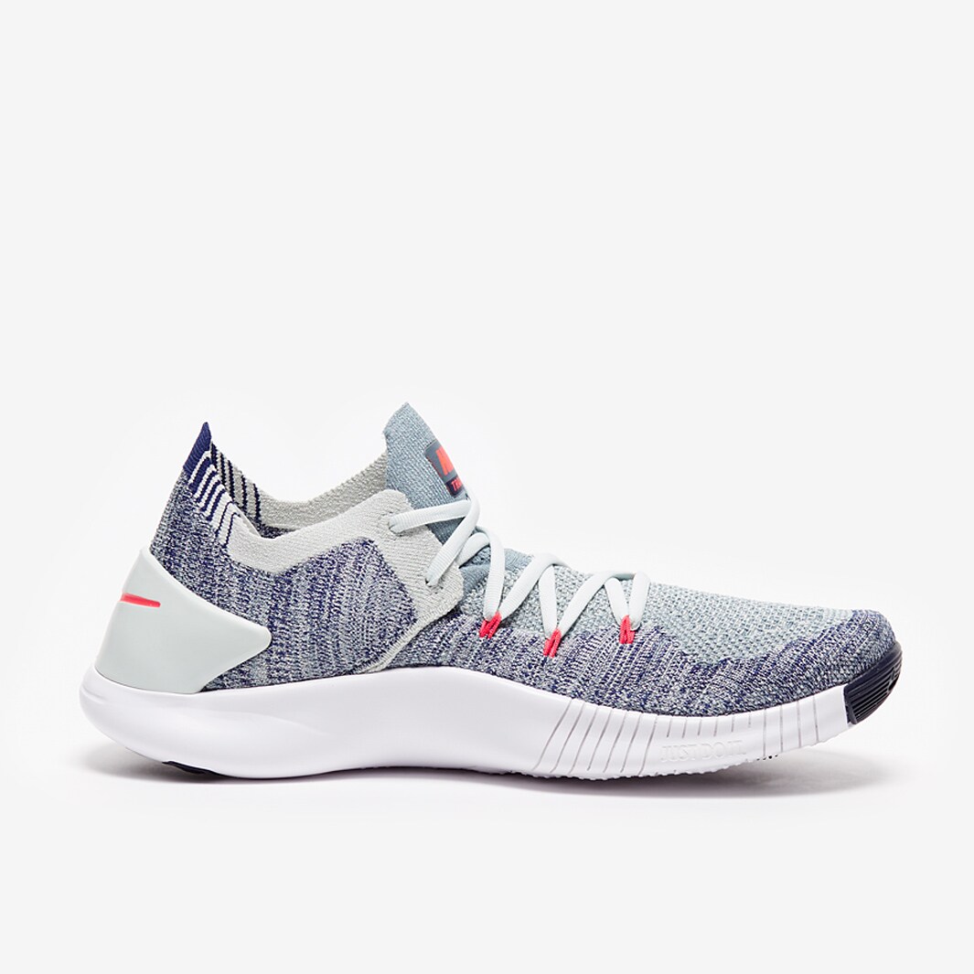 Nike Womens Free TR Flyknit 3 Barely Grey Ember Glow Blue Void White Womens Shoes 942887 005 Pro Direct Running