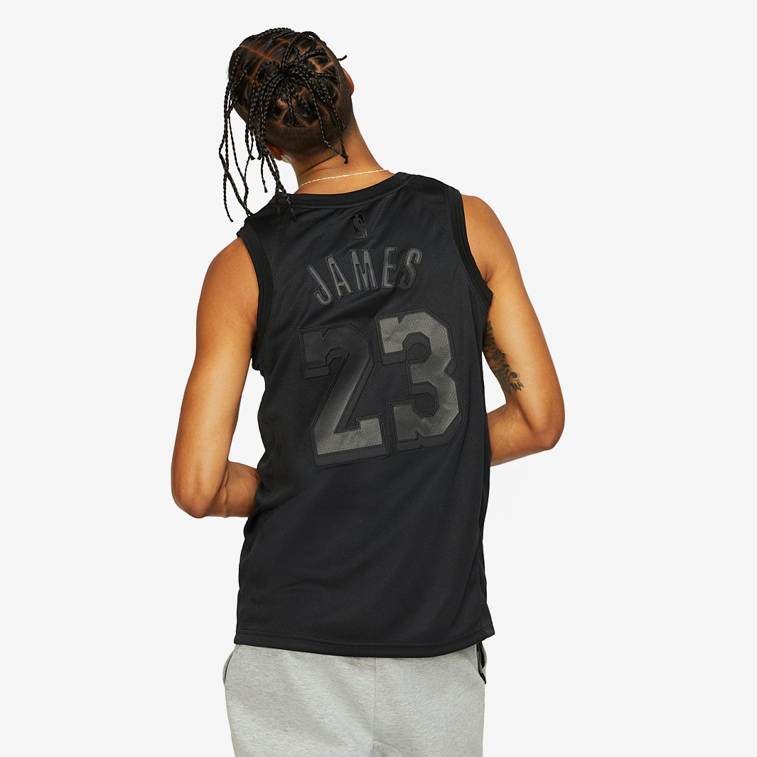 LeBron James Los Angeles Lakers Nike MVP Swingman Jersey - Black