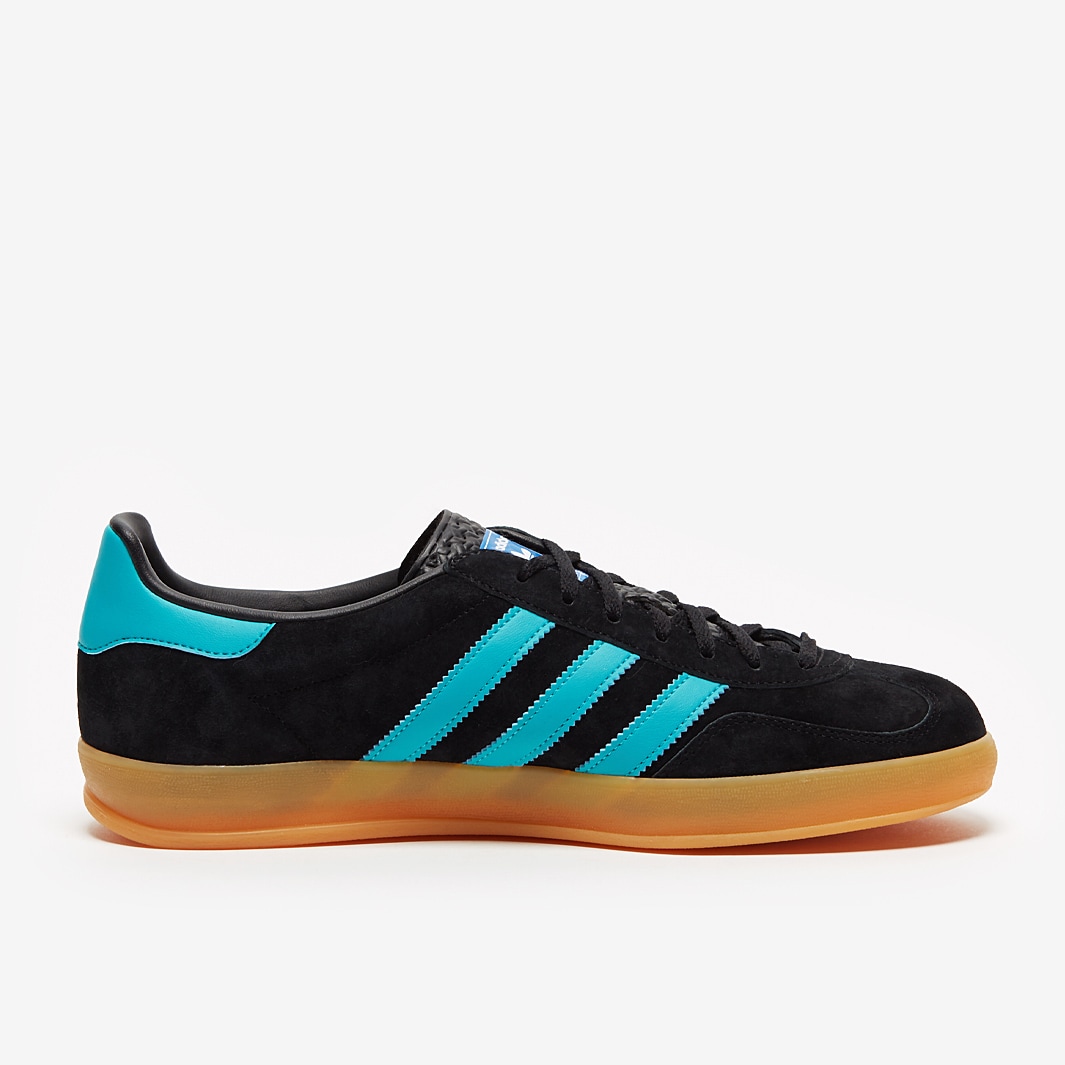 Adidas gazelle best sale indoor black aqua