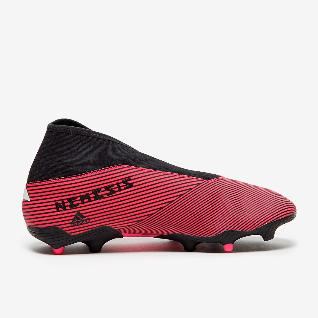 sentar Saga parilla adidas Nemeziz 19.3 sin cordones FG - Rosa/Blanco/Negro - Terrenos Firmes -  Botas de fútbol | Pro:Direct Soccer