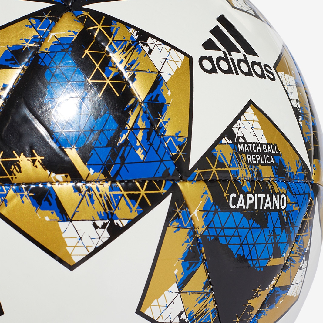 Aanbeveling Beschikbaar walgelijk adidas Finale 19 Capitano - Footballs - Training - White/Football  Blue/Black/Gold Metallic 