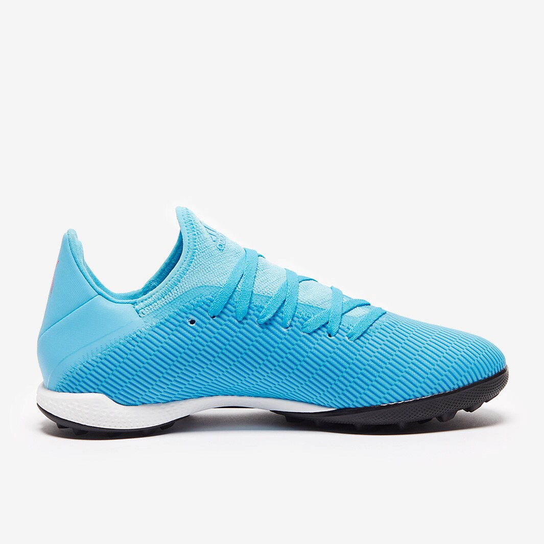 adidas X TF Bright Cyan/Core Black/Pink Turf Trainer