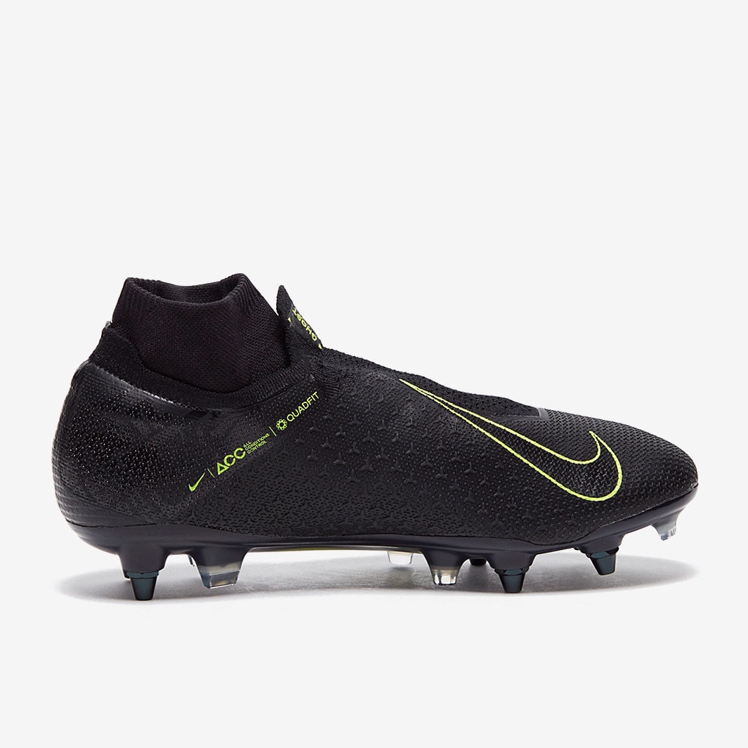 Nike Phantom VSN Elite DF SG-PRO AC - Nero/Volt - Scarpe Uomo