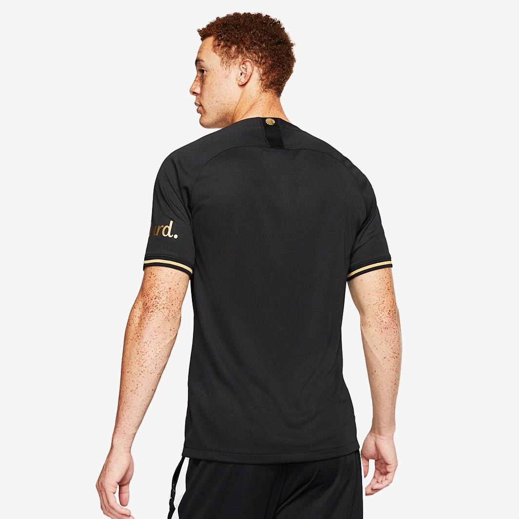 Nike+Kaizer+Chiefs+3rd+Jersey+2019-2020+Black+Gold+50th+At0037-011+Size+XL  for sale online