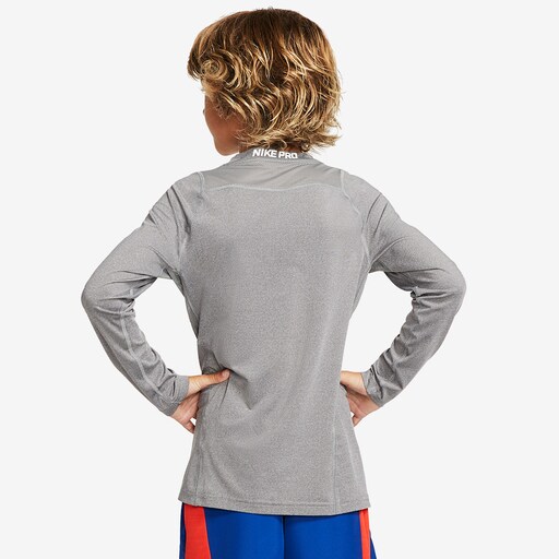 Nike Kids Pro Top - Carbon Heather/White image 3 |