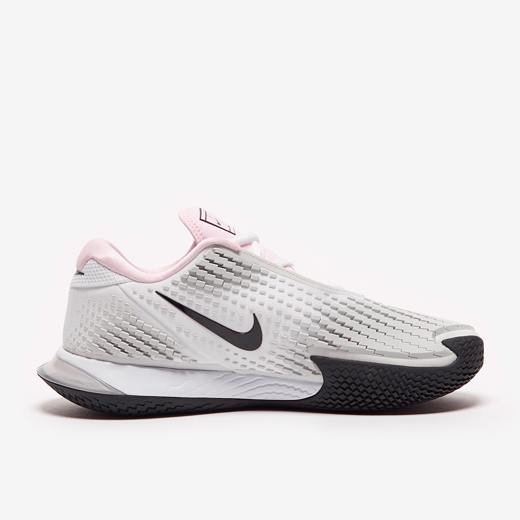 Nike Womens Air Zoom Vapor Cage 4 HC White Black Pink Foam Pure Platinum Womens Shoes Pro Direct Tennis