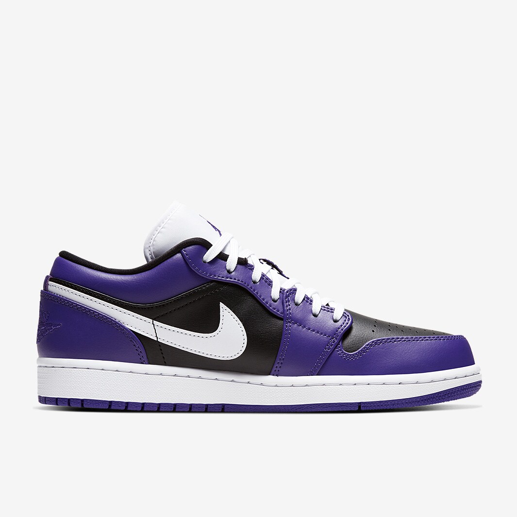 Mens Shoes - Air Jordan 1 Low - Court Purple - Trainers