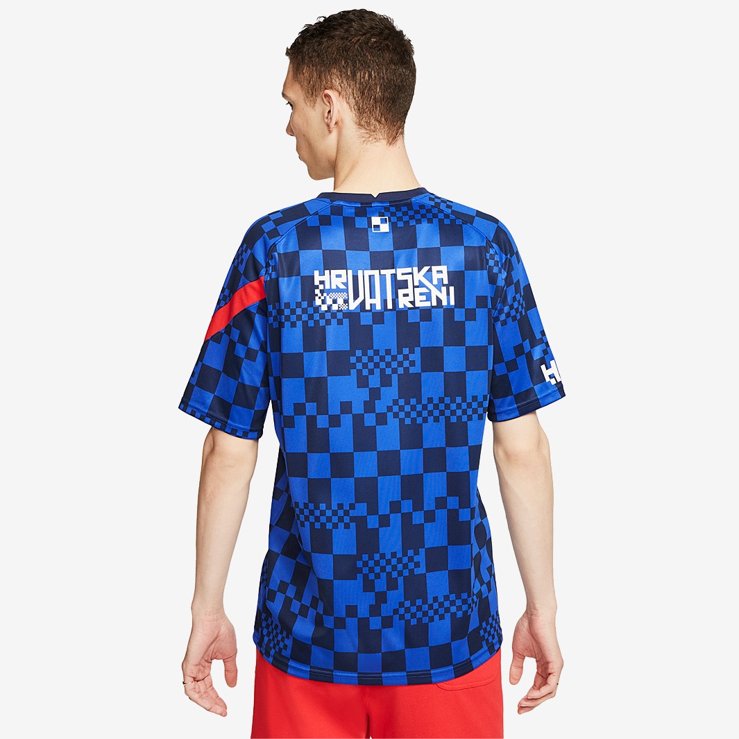 Nike Womens Croatia 2020 Home Stadium SS Shirt - White/Bright Blue