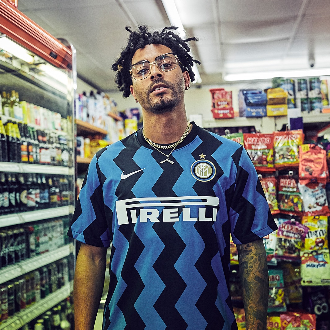 Nike Inter Milan 20/21 Home Stadium SS Jersey Blue Spark/White
