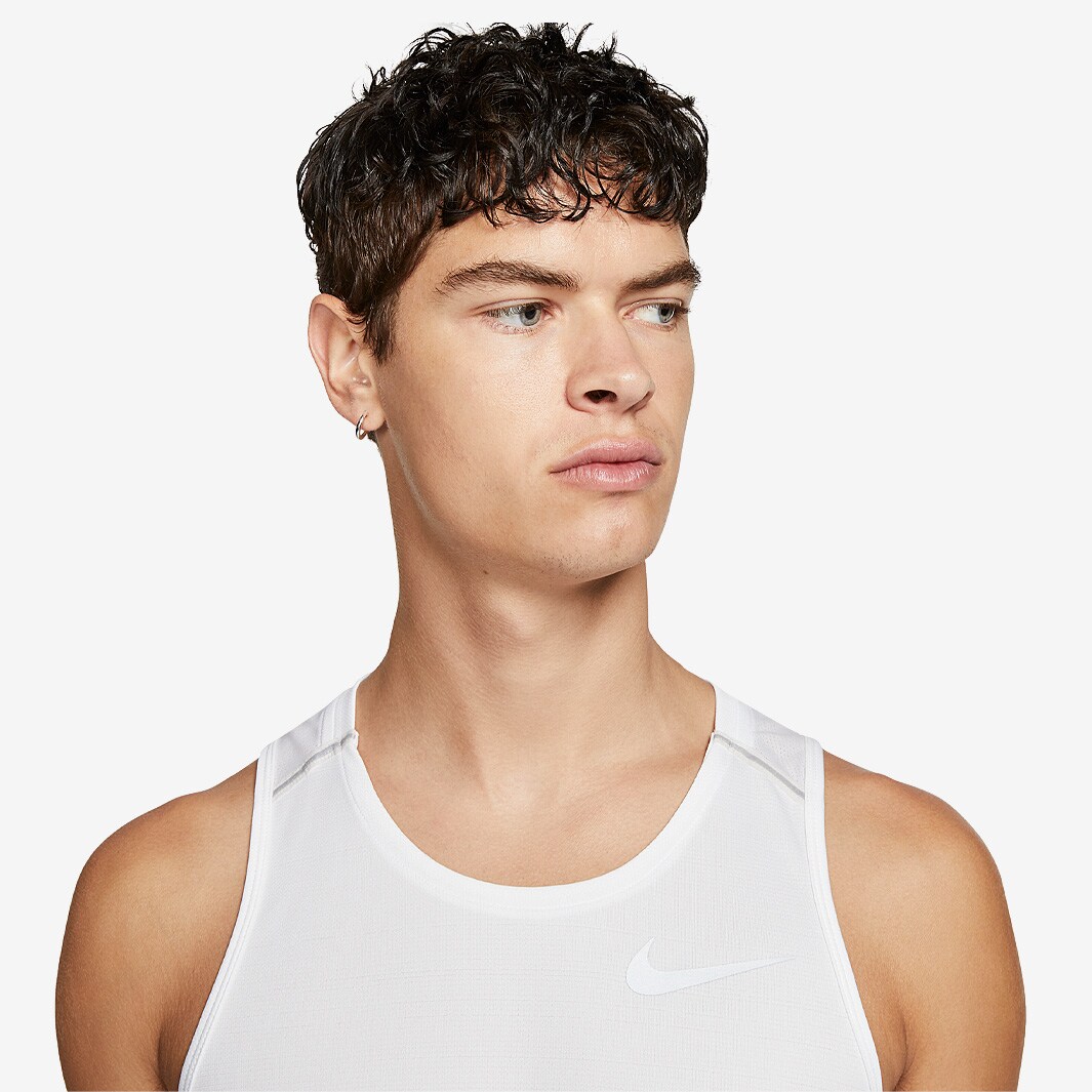 Nike Dri-FIT Miler Tank White/Vast Grey/Reflective Silv Mens