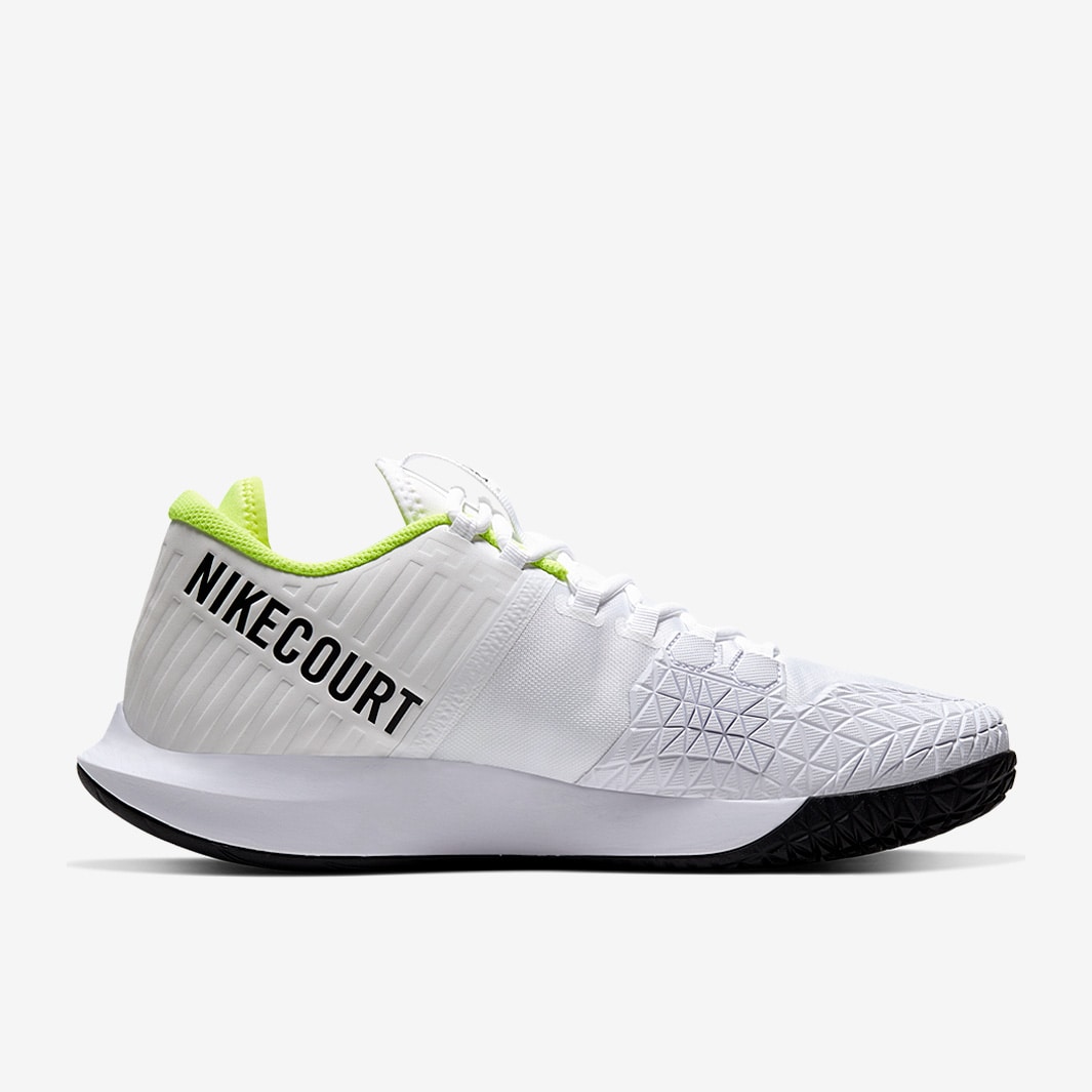 Nike Court Air Zoom Zero HC White Black Volt Mens Shoes Pro Direct Tennis