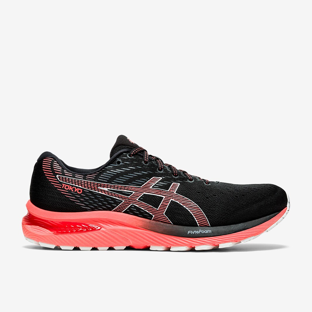 Asics Gel Cumulus 22 Tokyo Blacksunrise Red Mens Shoes