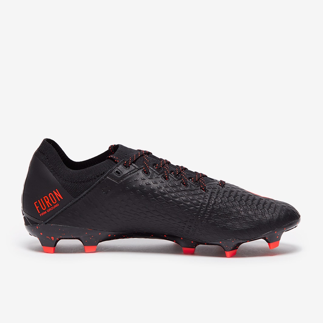 New Balance Furon V6 Pro FG Leather - Black - Firm Ground - Mens Soccer ...