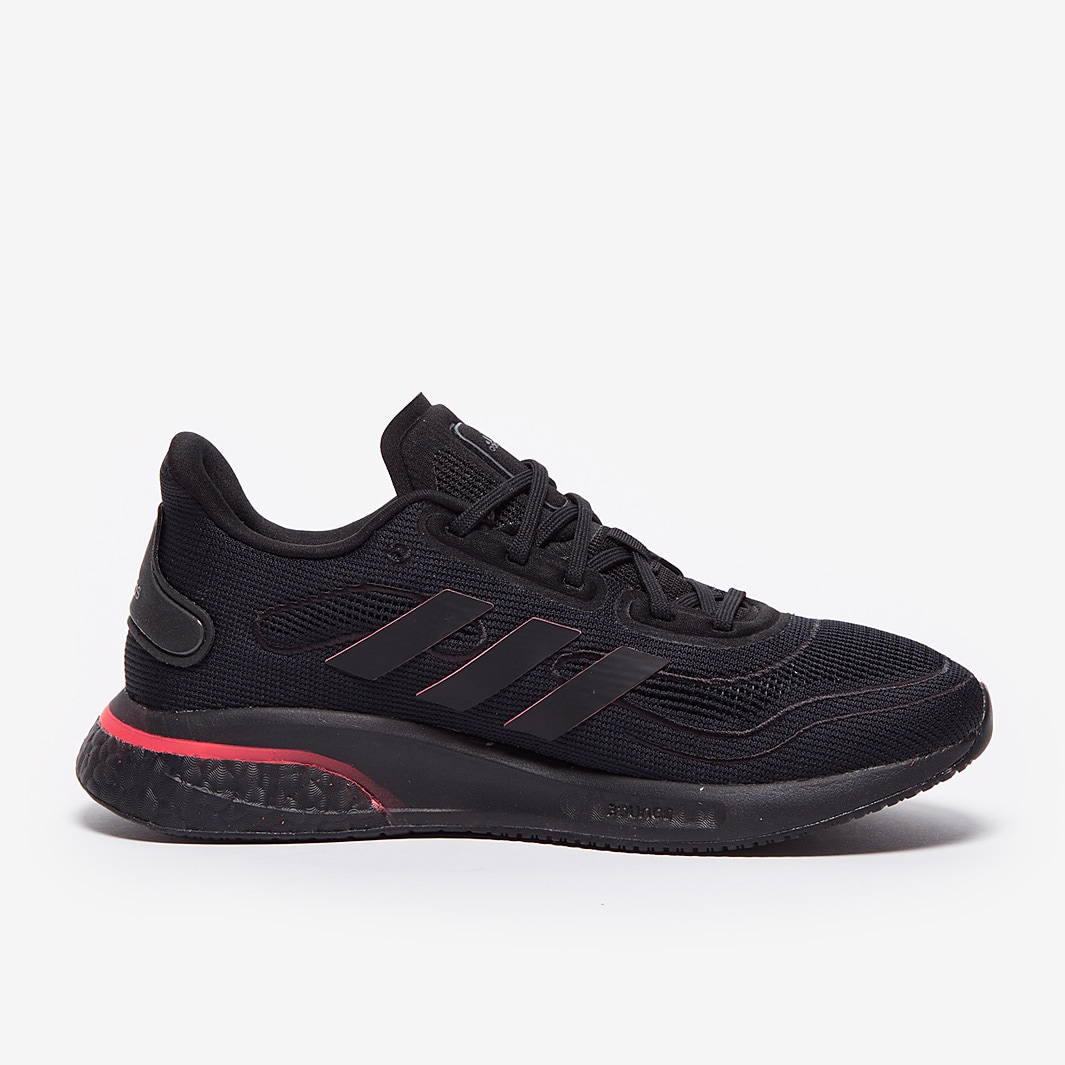adidas Womens Supernova Core Black/Core Black/Signal Pink