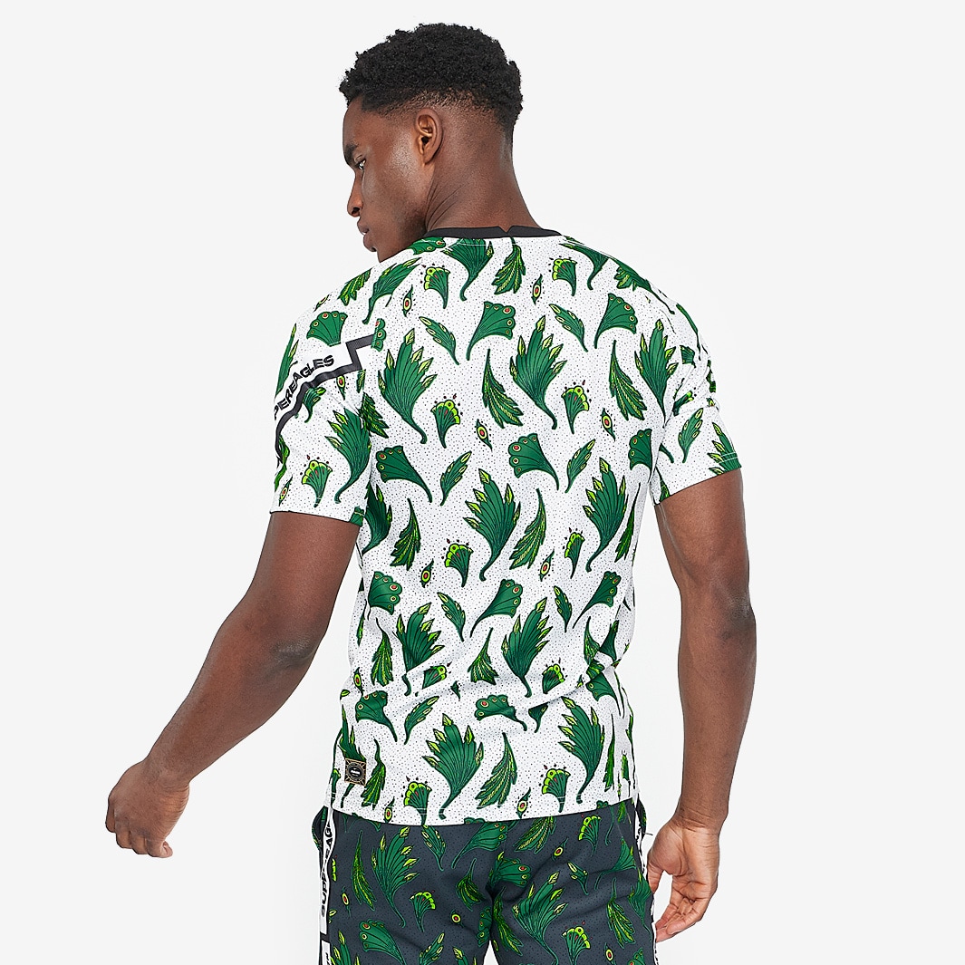 Nike Nigeria 20 21 Pre Match Top White Pine Green Black Mens Replica Tops Pro Direct Soccer