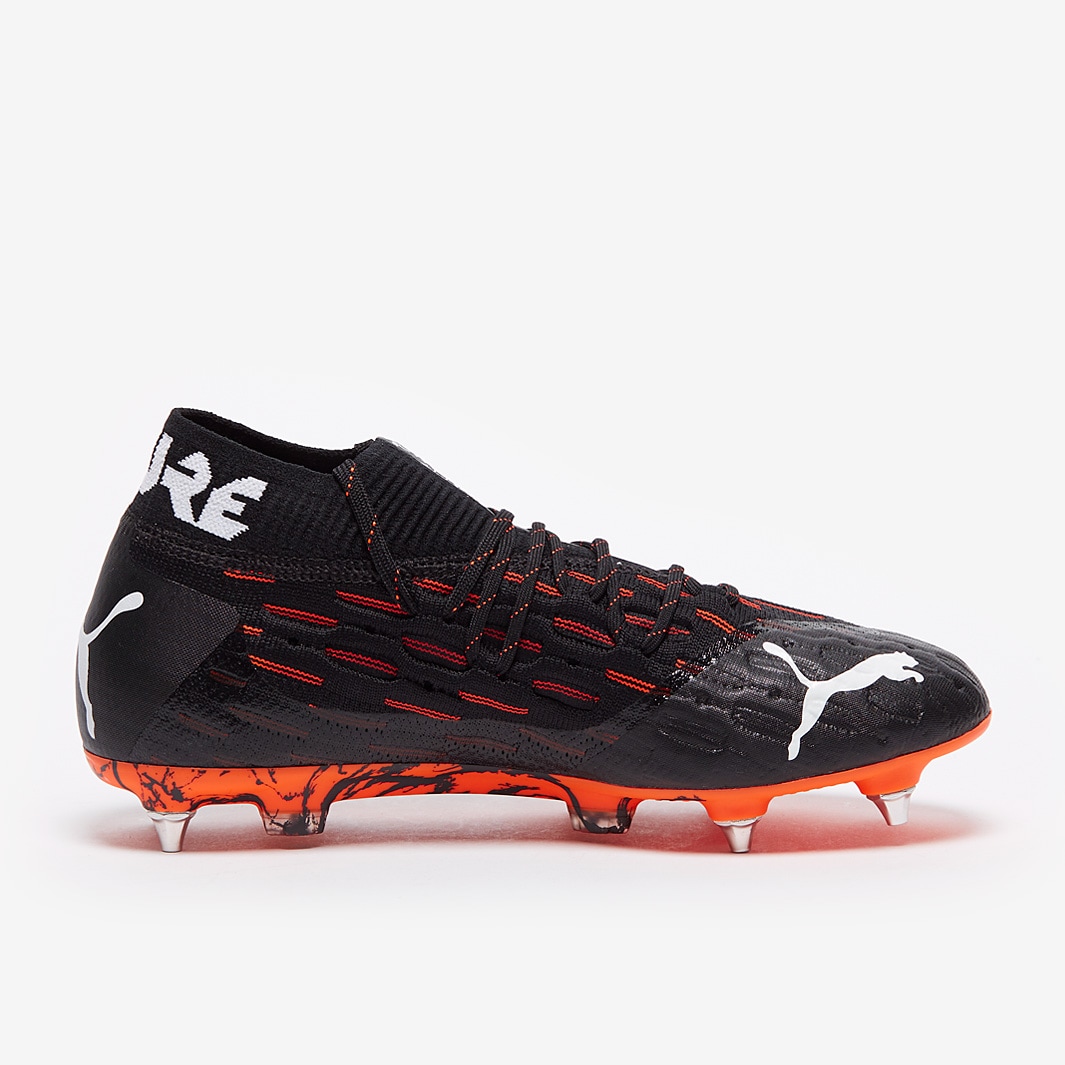 Puma Future 6.1 Netfit Mix SG - Black/White/Shocking Orange - Soft ...