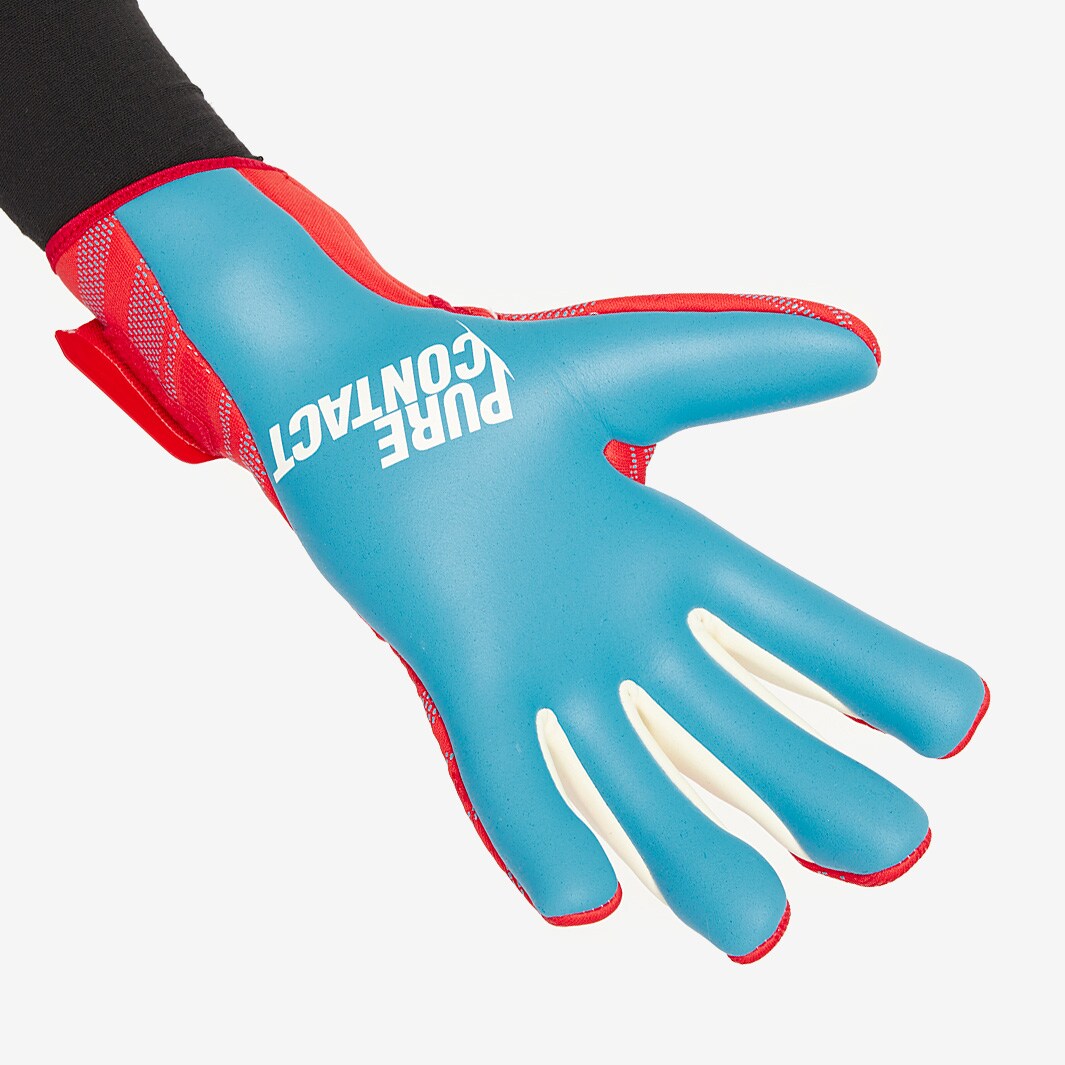 Reusch Pure Contact Aqua Red/Aqua Blue Mens Goalkeeper Gloves Pro