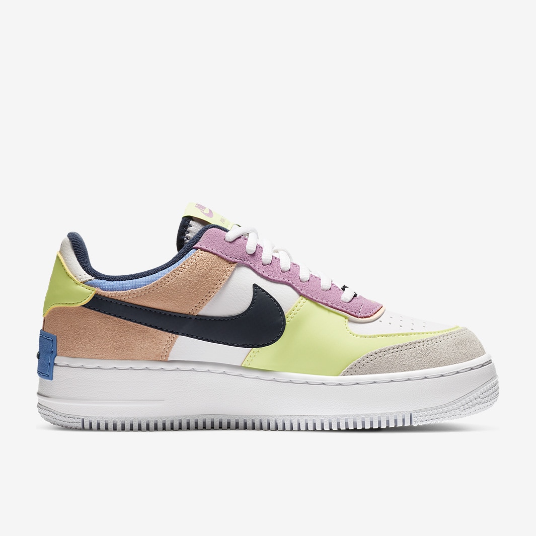 Nike Womens Air Force 1 Shadow Photon Dust/Royal Pulse/Barely Volt
