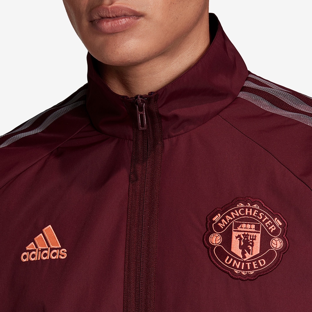Veste adidas Manchester United 20/21 Anthem Marron Hauts