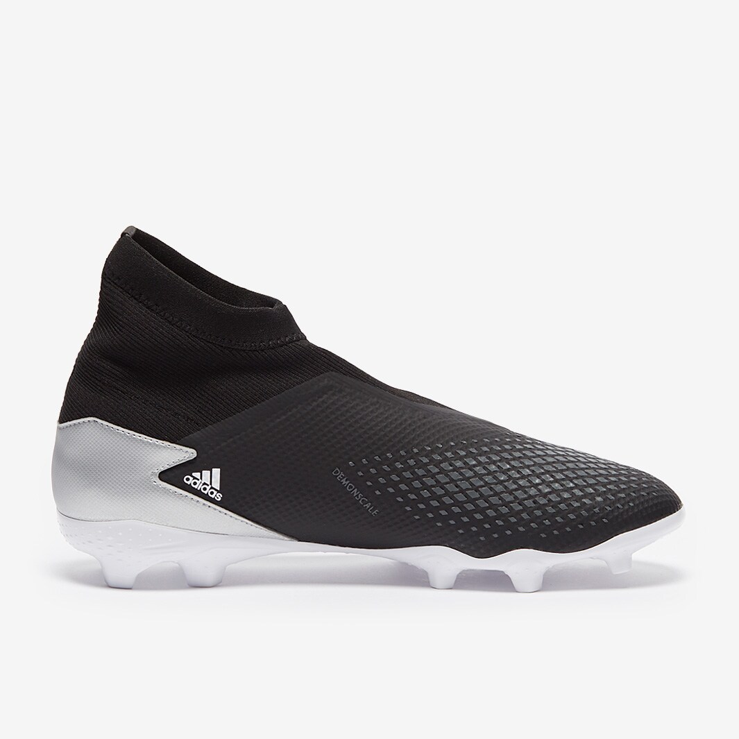 adidas Predator AGホワイト/ブラック adidas Predator Elite Laceless AG Cloud White Core Black