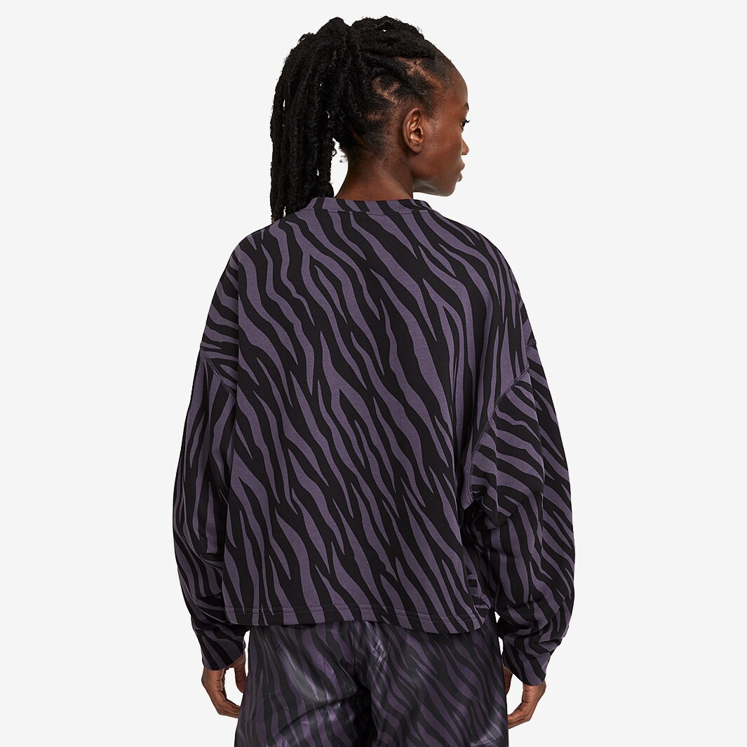 Nike Womens Sportswear Icon Clash Crew Fleece Dark Raisin/Bright