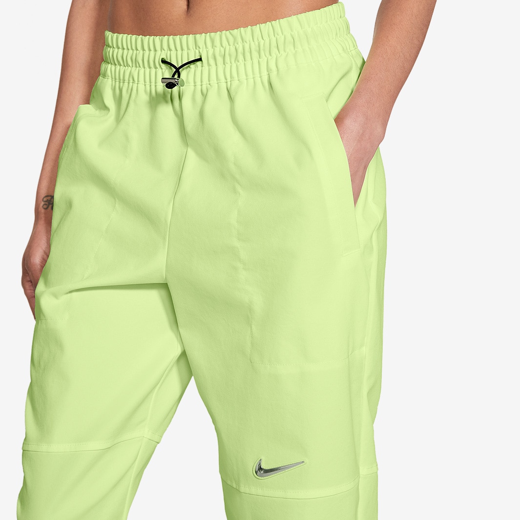 Nike Womens Sportswear Swoosh Woven Pant Barely Volt Bottoms