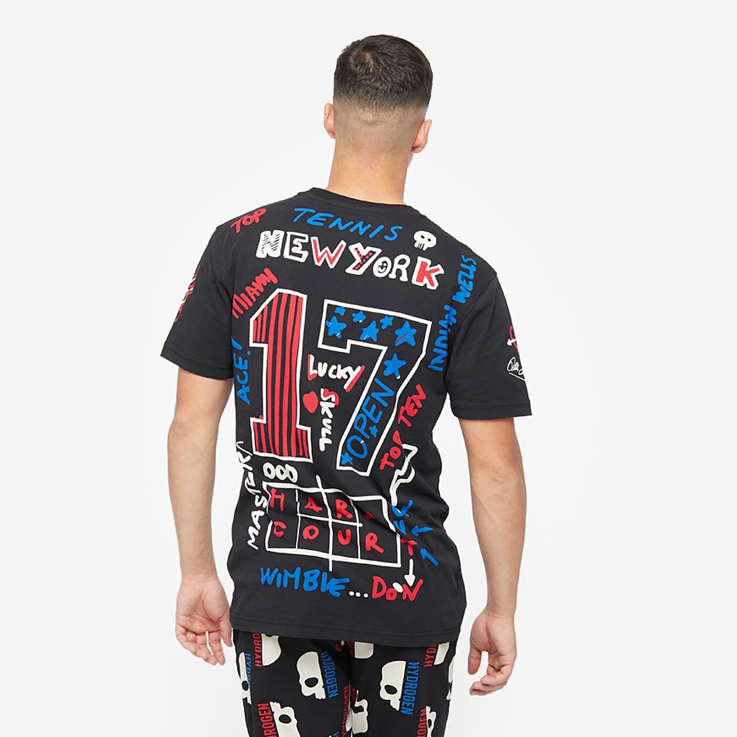 Tシャツ・カットソー Hydrogen TENNIS GRAFFITI T-SHIRT 2020 Buy Hydrogen Grafitti T-Shirt Special Edition Men Dark Blue