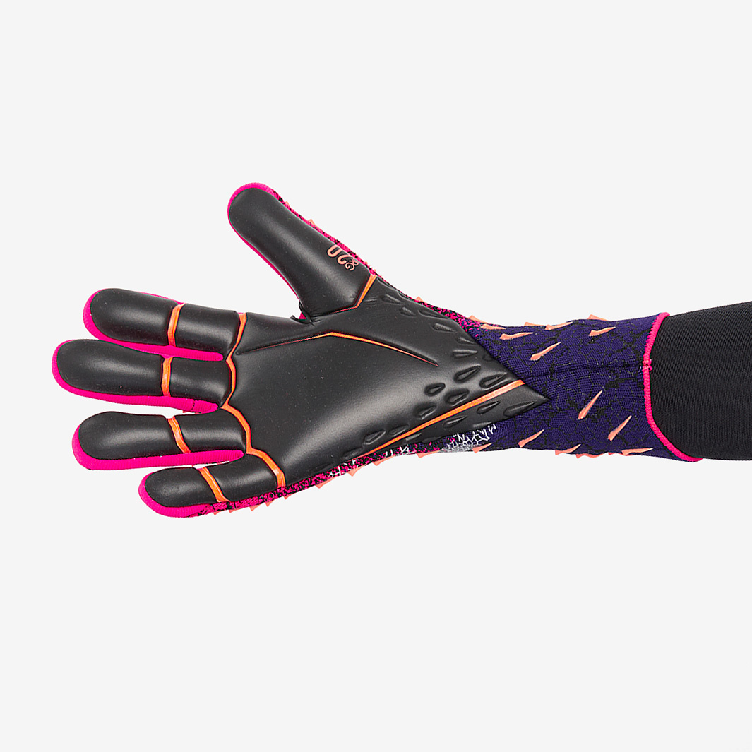  adidas Unisex-Adult League Predator Goalie Gloves,  Black/White/Team Shock Pink, 5 : Everything Else