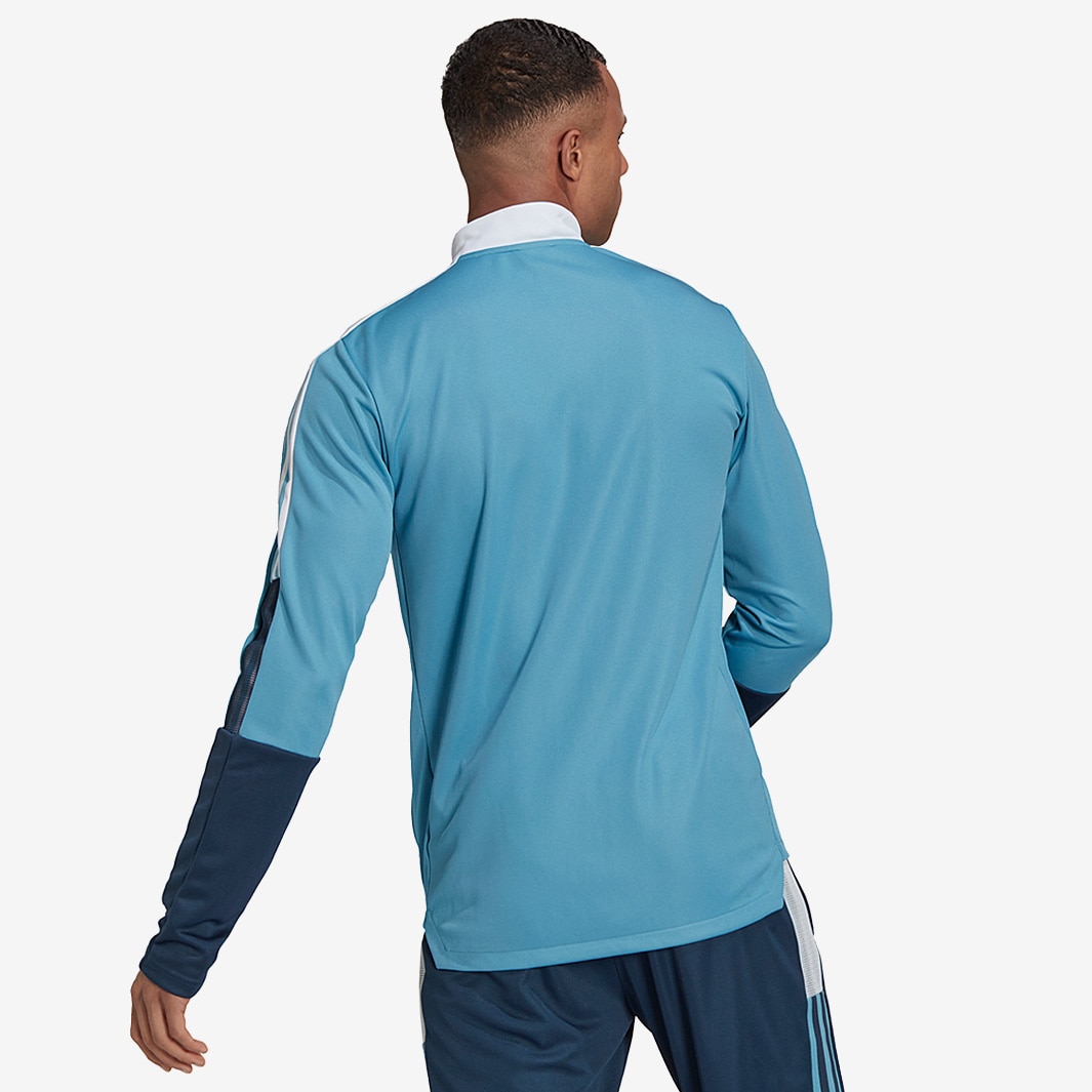 adidas Tiro Track Jacket - Hazy Blue/White - Tops - Mens Clothing